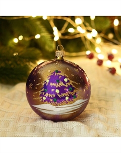 Ёлочный шар «Ёлка с шарами» d=9.5 см, МИКС Бирюсинка