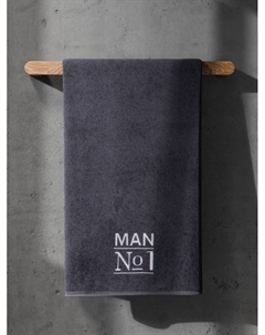 Полотенце махровое «» Man №1, 35×50+-5 см, хлопок 100%, серое Этель