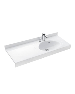 Раковина AQUATON Отель 3/120 правая белая с навесами 1A70103NOT01R= Aquaton