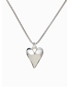 Кулон на цепочке «Сердце», вытянутое, цвет серебро, 70 см Qf