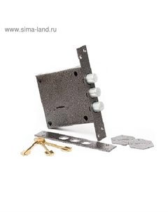 Замок врезной «» ЗВУх3, 3 ригеля, 3 ключа Симеко