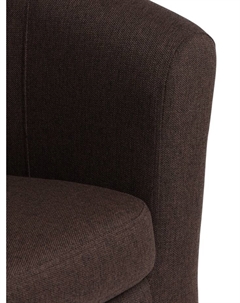 Кресло «» Bo, 760×620×700 мм, рогожка coffee Клик мебель