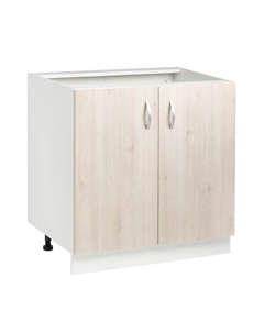 Шкаф напольный Комфорт, 800х580х820, Сосна Аланд/Белый Клик мебель