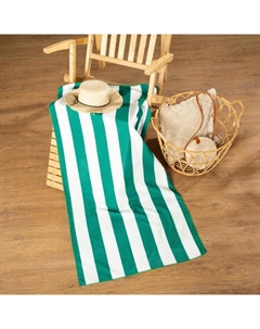Полотенце пляжное с ручками «Полосы зеленые», 70*140 см,250гр/м2,100%п/э Этель