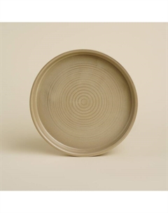 Тарелка обеденная фарфоровая SL Home «Песчаный бриз», d=21 см, цвет бежевый Sima-land home