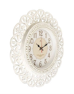 Часы настенные, интерьерные "Кружева", бесшумные, d-47 см Рубин