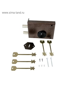 Замок накладной «», ЗНС-6-1, 543, без ответной планки, 5 ключей Senat