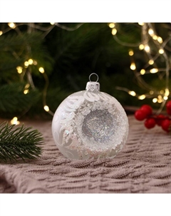 Ёлочный шар «Мятый » d=8.5 см Бирюсинка