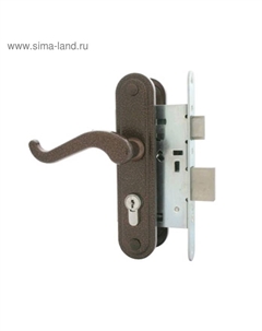 Замок врезной Д-град «Зенит» ЗВ4-3.02, с ручками, м/о 55, цвет медь Зенит химмаш