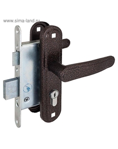 Замок врезной Димитровград «Зенит» ЗВ4-3.03Р, м/о 55 мм, 3 ригеля, с/руч, цвет медь Зенит химмаш