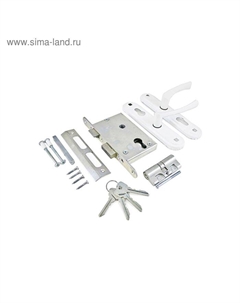 Замок врезной Димитровград «Зенит» ЗВ4-3.07, м/о 55 мм, с/руч, белый Зенит химмаш