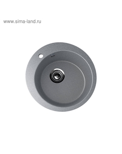 Мойка кухонная Ulgran U405-309, d=495 мм, темно-серая