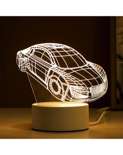 Светильник «Авто» LED 3 режима белый от сети 10.5×13×20.5 см Risalux