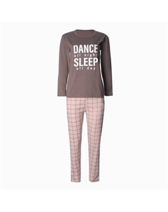 Комплект домашний женский (джемпер и брюки), цвет коричневый, размер 48 Milena