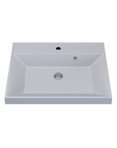 Раковина Uperwood Classic Quartz 60 см, кварцевая, белая матовая, жасмин