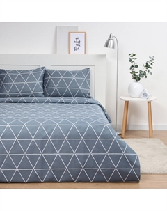 Постельное бельё 2 сп "Геометрия" 173*215см, 175*214см, 50*70см-2шт, 60г/м2, микрофибра Экономь и я