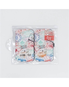 Набор маникюрный «Штамп», 6 предметов, в футляре, разноцветный Qf