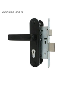 Замок врезной Д-град «Зенит» ЗВ4-3.05, с ручками, м/о 55, чёрный Зенит химмаш