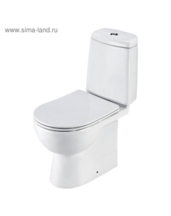 Унитаз компакт Santek «Остин» прямой, 2-реж. арматура, сиденье дюропласт, softclose, тонкое