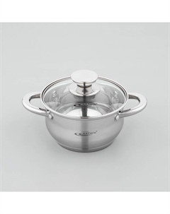 Кастрюля «Диана», 1.8 л, d=16 см, капсульное дно, индукция, нержавеющая сталь Катунь