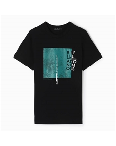 Футболка мужская, цвет чёрный, размер 52 Kalinka