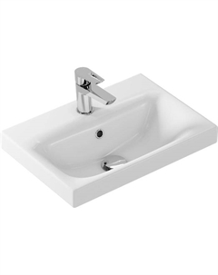 Раковина встраиваемая Cersanit MODUO 50 SLIM, с 1 отверстием под смеситель, белый