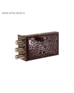 Замок накладной «» Соболь122 ЗНС 3-2, б/о, 3 ключа, микс Senat