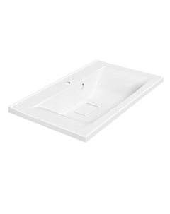 Раковина Paola Elegante, полувстраиваемая, 75 см, прямоугольная