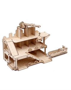 Конструктор деревянный 3д модель «Парковка. Старт Парк», 171 деталь, 69×30×57 см Polly