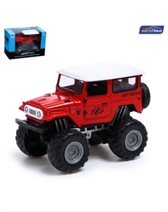 Машинка металлическая «Биг-фут», инерционная, цвет красный Автоград