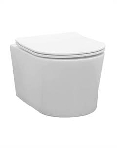 Унитаз подвесной Comforty CF40513R, безободковый, сиденье дюропласт