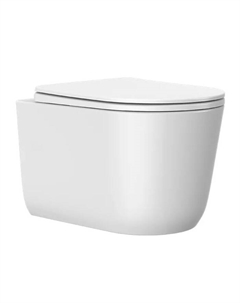 Унитаз подвесной Comforty CF3C789WH, безободковый, сиденье дюропласт, система смыва «Торнадо» 1073