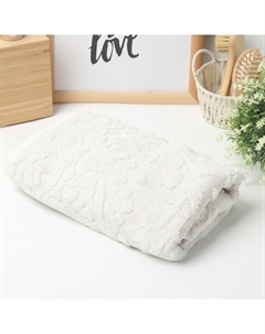 Полотенце махровое "Классика", цвет молочный, 67х140 см, 83% хлопок, 17% лён, 500 г/м2 Этель