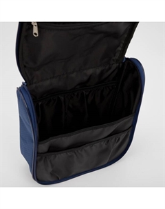 Косметичка-несессер на молнии, с ручкой, цвет синий Бако текстиль