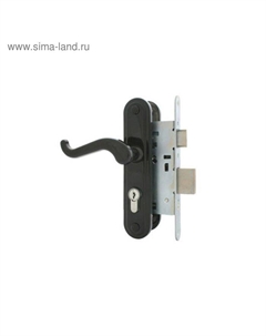 Замок врезной Димитровград «Зенит» ЗВ4-3.02, м/о 55 мм, с/руч, черный Зенит химмаш