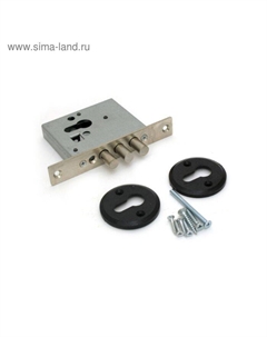 Замок врезной «» Кремень 1.03.03.0.0. б/мех, б/о, б/ручки, цинк (никель) Эльбор