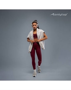 Легинсы спортивные женские Sculpt, размер S, сливовые Onlytop