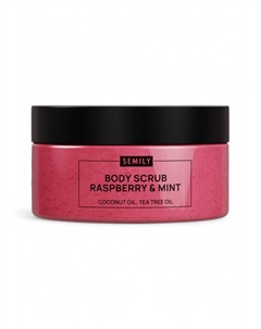 Скраб для тела с малиной и мятой, 300 мл Semily