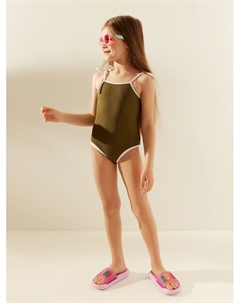 Купальник слитный детский цвет зелёный, рост 110-116 см Minaku