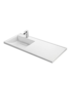 Раковина AQUATON Лондри 1200 белая левая 1A72843KLH01L Aquaton