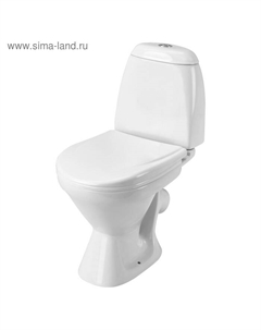 Унитаз-компакт Santek «Римини» косой выпуск, двухрежимная арматура, сиденье дюропласт