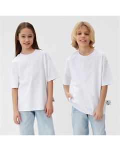 Футболка детская :Basic line kids цвет белый, рост 140 см Minaku