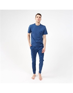 Пижама мужская "Chill", цвет синий, размер 52 Kaftan