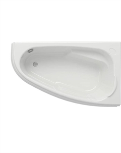 Ванна акриловая Cersanit Joanna 150×95 см, правая, белая, без каркаса и панели