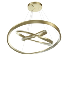 Люстра Ella 174 Вт LED 3000-6000К медь Ø40+60+80×150 см Bayerlux