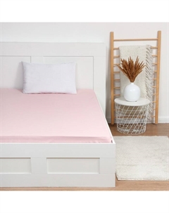 Простыня 1.5 спальная «», 150×215 см, розовая, хлопок 100%, поплин Этель