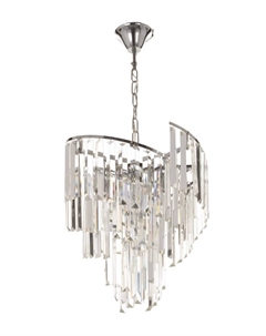 Люстра «Лувр» 5×40 Вт Е27 хром 40×40×73(26)см Bayerlux