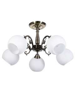 Люстра «Аурелия» 5×60 Вт E27 античная бронза 60×60×30 см Экономсвет