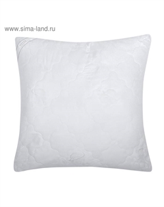Подушка стёганная 70х70 см, иск. лебяжий пух, ткань глосс-сатин, п/э 100% Vesta