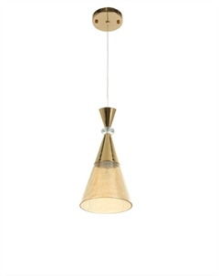 Светильник «Рианна» 1×40 Вт Е27 золото 15×15×30+100 см Bayerlux